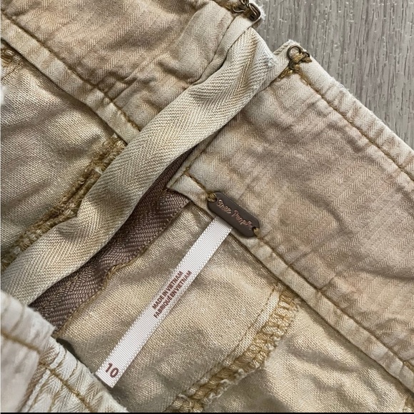 Free People Skirt Size 10 Cargo Khaki - Picture 2 of 2